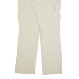 COLUMBIA Outdoor Cargo Mens Trousers Cream Regular Straight Nylon W30 L30