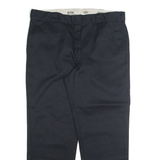DICKIES Chino Mens Trousers Black Regular Straight W40 L30