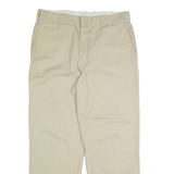 DICKIES Chino Mens Trousers Cream Regular Straight W36 L30