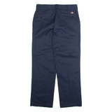 DICKIES Chino Mens Trousers Blue Regular Straight W34 L30