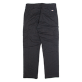 DICKIES Cargo Mens Trousers Black Regular Straight W30 L30