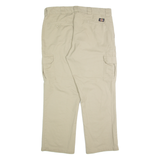 DICKIES Cargo Mens Trousers Beige Regular Straight W38 L30