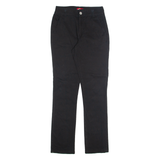 DICKIES Womens Trousers Black Regular Tapered W26 L30