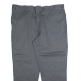 DICKIES Chino Mens Trousers Grey Regular Straight W44 L30