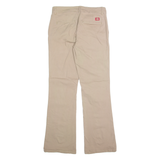DICKIES Chino Womens Trousers Beige Slim Bootcut W28 L30