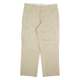 DICKIES Cargo Chino Mens Trousers Beige Regular Straight W34 L27