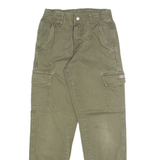 DICKIES Cargo Mens Trousers Green Regular Tapered W24 L28