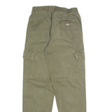 DICKIES Cargo Mens Trousers Green Regular Tapered W24 L28