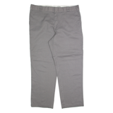 DICKIES Chino Mens Trousers Grey Regular Straight W40 L30