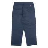 DICKIES Chino Mens Trousers Blue Regular Straight W32 L25