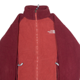 THE NORTH FACE Womens Fleece Jacket Red Colourblock M