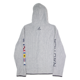 NAUTICA Mens Fleece Jacket Grey Hooded L