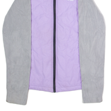 NEW BALANCE Womens Quilted Jacket Purple Colourblock S