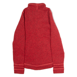 THE NORTH FACE Womens Fleece Jacket Red Knit S