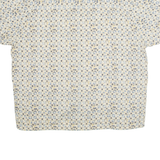 NATURAL ISSUE Mens Hawaiian Shirt Grey Crazy Pattern XL