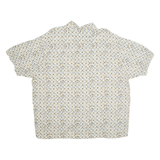 NATURAL ISSUE Mens Hawaiian Shirt Grey Crazy Pattern XL