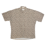 PIERRE CARDIN Mens Shirt Brown Diamond XL