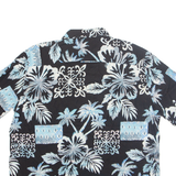 BATIK BAY Mens Hawaiian Shirt Black Floral XL