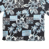 BATIK BAY Mens Hawaiian Shirt Black Floral XL