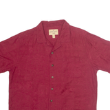 HAVANNAH JACK'S CAFE Mens Hawaiian Shirt Maroon Floral L