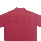 HAVANNAH JACK'S CAFE Mens Hawaiian Shirt Maroon Floral L
