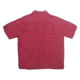 HAVANNAH JACK'S CAFE Mens Hawaiian Shirt Maroon Floral L