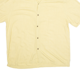 BANKS JOURNAL Mens Plain Shirt Yellow 2XL
