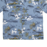 PALMWAVE Mens Hawaiian Shirt Blue Crazy Pattern 2XL