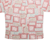 COOKE STREET Mens Hawaiian Shirt Red Crazy Pattern M