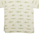 DICK IDOL Mens Shirt Green Crazy Pattern M
