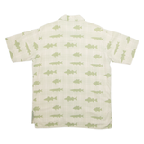 DICK IDOL Mens Shirt Green Crazy Pattern M