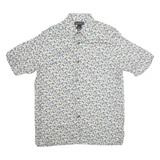 CRAZY HORSE Mens Shirt Grey Spotted M