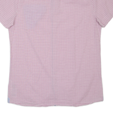 GUESS Slim Fit Mens Shirt Pink Check M