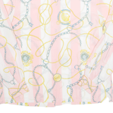 Womens Printed Blouse Pink Long Sleeve Crazy Pattern L