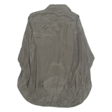 Sheer Womens Blouse Green Long Sleeve UK 10