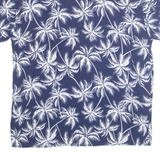 Womens Printed Blouse Blue Floral 2XL