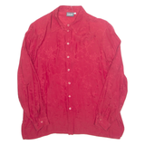 LINEAV Womens Printed Blouse Red Long Sleeve Floral XL