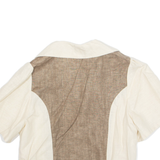 Womens Blouse Brown V-Neck M