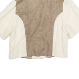 Womens Blouse Brown V-Neck M