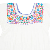 Womens Printed Top White Floral M