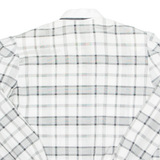Womens Printed Blouse Grey Long Sleeve Check M
