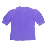 Womens Blouse Purple V-Neck M