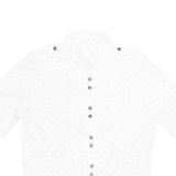 Womens Printed Blouse White Spotted M