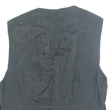 Womens Waistcoat Black V-Neck Sleeveless M