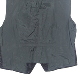 Womens Waistcoat Black V-Neck Sleeveless M