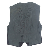Womens Waistcoat Black V-Neck Sleeveless M