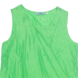 Womens Vest Green Sleeveless L