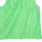 Womens Vest Green Sleeveless L