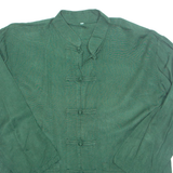 Womens Blouse Green Long Sleeve S