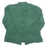 Womens Blouse Green Long Sleeve S